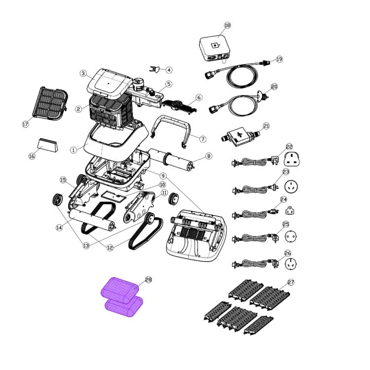 AQT Poolcleaner Filter Deksel - Afbeelding 2