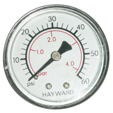 Hayward Manometer 0- 4 Bar Droog Achteraansluiting