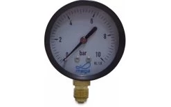 Manometer Onderaansluiting, 63 Mm Metalen Behuizing