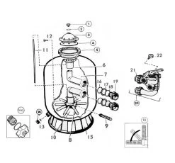 Hayward Zandfilter Sidemount Model : S01666S/S0210S/S0244/S0246/S0310SE/S0360SE